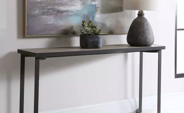 basuto console table by uttermost