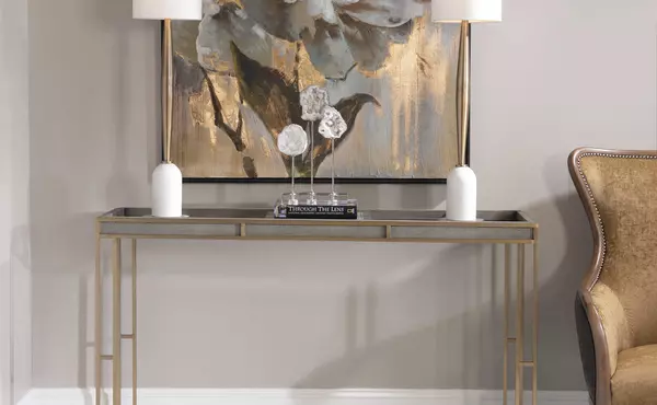cardew console table by uttermost