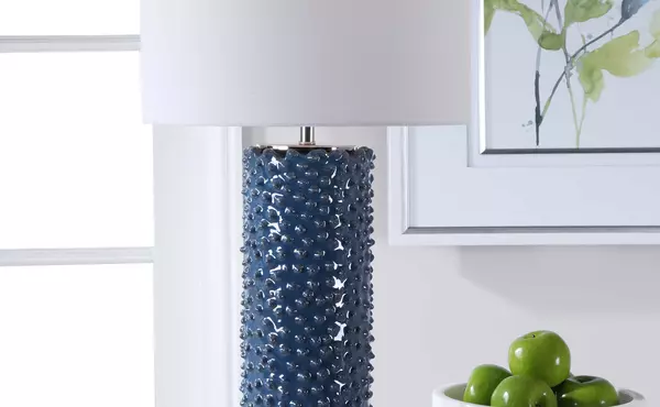 ciji table lamp, blue by uttermost