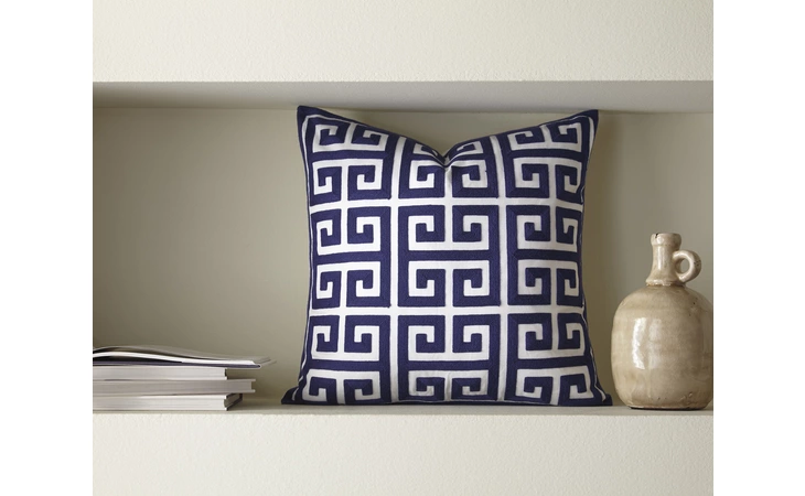 A1000709P  PILLOW COVER STOCKWELL NAVY