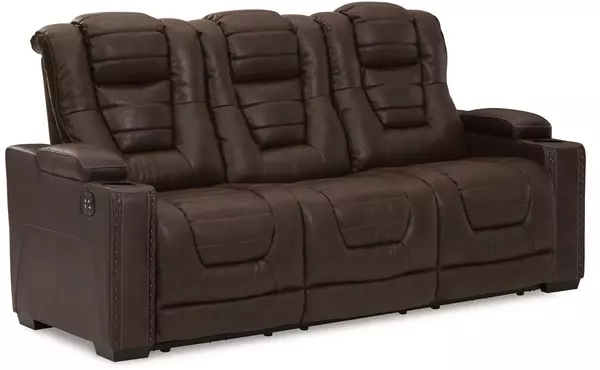 owner's box thyme pwr rec sofa with adj headrest by ashley