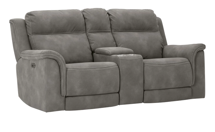 Next-Gen DuraPella PWR REC LOVESEAT CON ADJ HDRST ASHLEY Slate 5930118