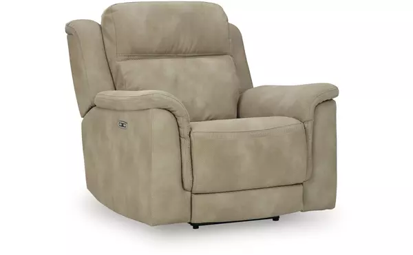 next-gen durapella sand pwr recliner/adj headrest by ashley