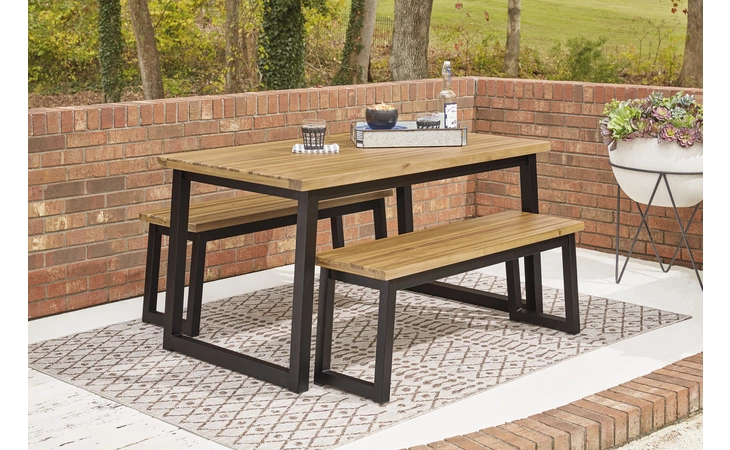 P220-115 Town Wood DINING TABLE SET (3/CN)