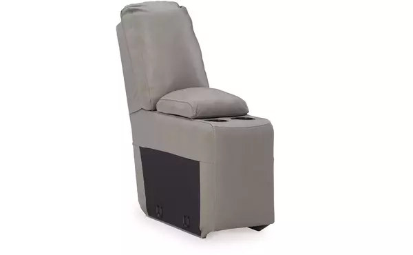 dunleith gray console with storage by ashley