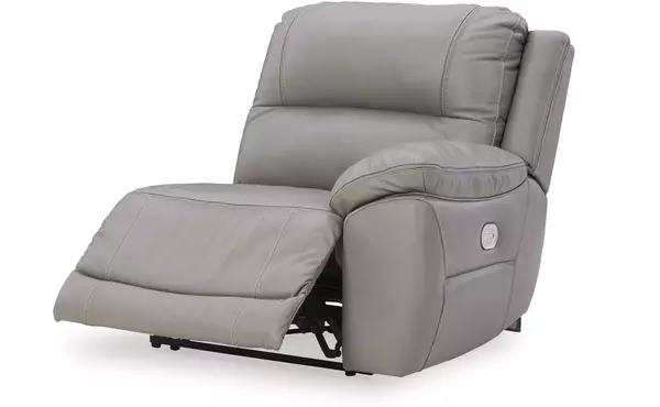 dunleith gray raf zero wall power recliner by ashley
