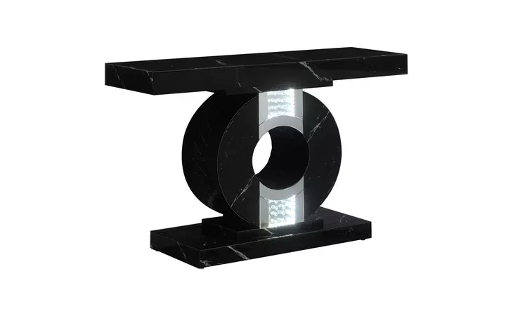 953480  GEOMETRIC CONSOLE TABLE WITH LED LIGHTING BLACK