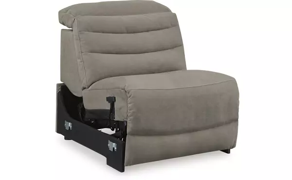 next-gen gaucho putty pwr armless rec w/adj headrest by ashley