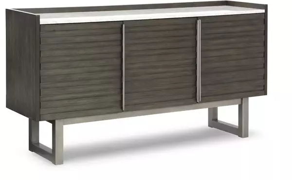 arkenton grayish brown dining room server by ashley