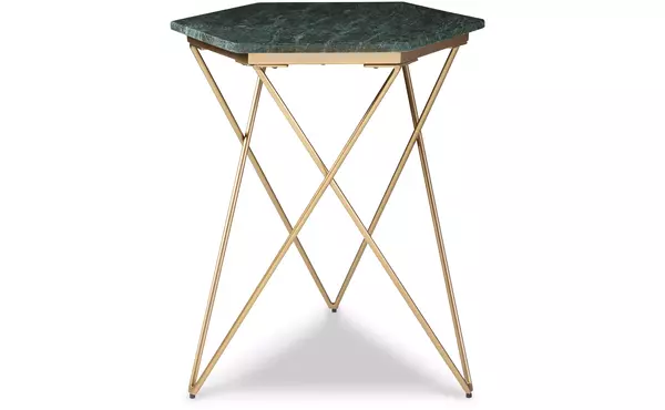 engelton green/gold accent table by ashley