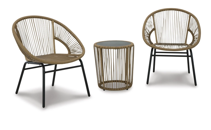 Mandarin Cape CHAIRS W/TABLE SET (3/CN) ASHLEY Multi P312-047