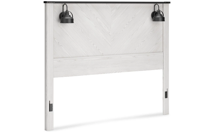 Schoenberg KING PANEL HEADBOARD ASHLEY FURNITURE White B1446-158