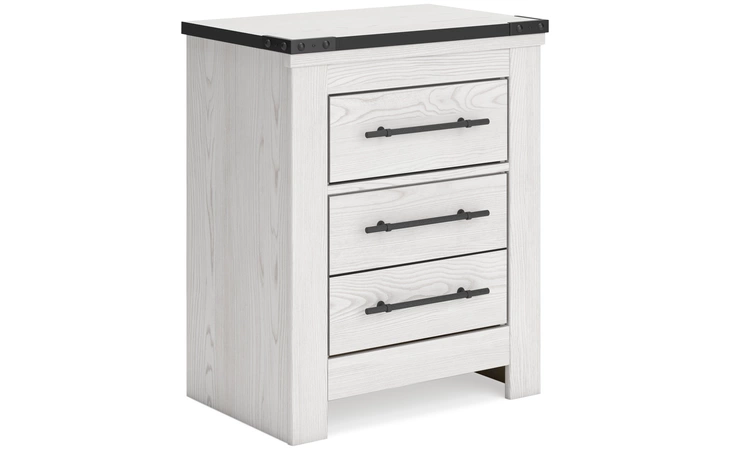 Schoenberg TWO DRAWER NIGHT STAND ASHLEY FURNITURE White B1446-92