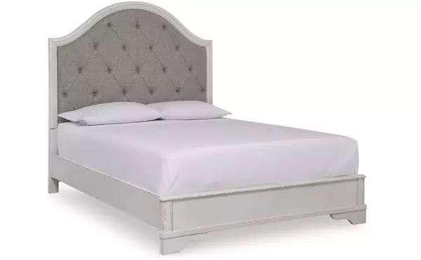 brollyn rustic brown queen panel footboard w/rails by ashley