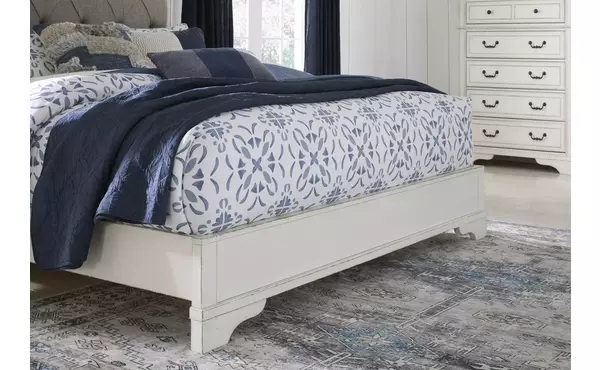 brollyn rustic brown ck panel footboard w/rails by ashley