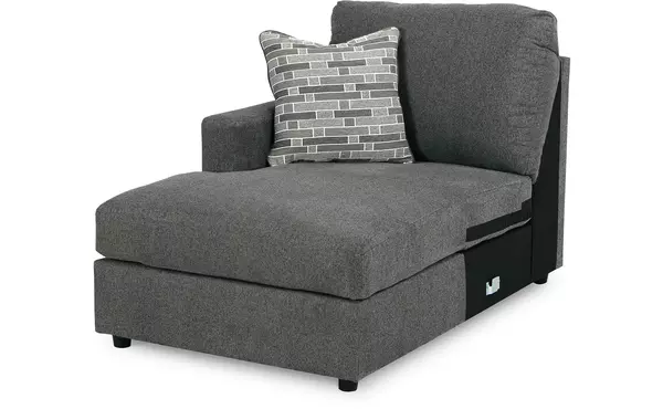 edenfield charcoal laf corner chaise by ashley