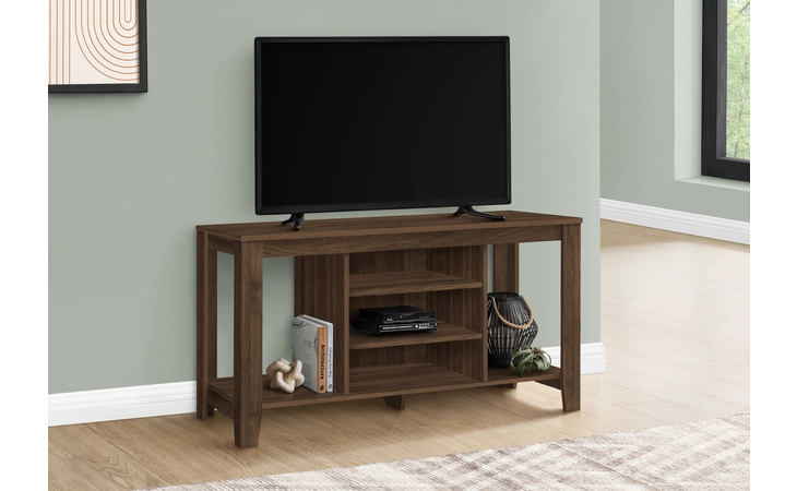 I3566 TV STAND - 48 L - DARK WALNUT MONARCH SPECIALTIES  I3566
