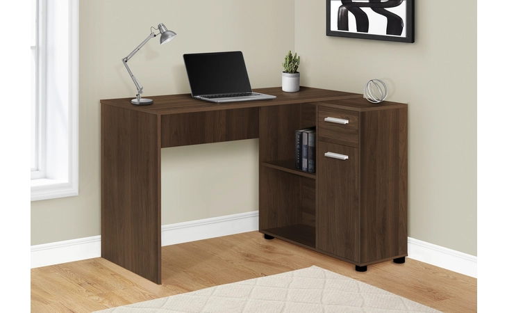 I7348 COMPUTER DESK - 46 L - DARK WALNUT - STORAGE CABINET MONARCH SPECIALTIES  I7348