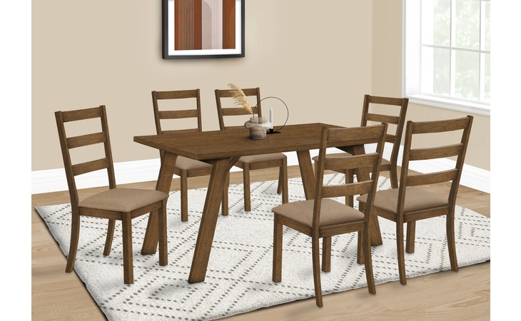 I1315 DINING TABLE - 36 X 60  - BROWN WALNUT MONARCH SPECIALTIES  I1315