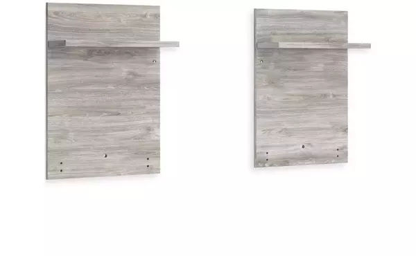 vessalli gray headboard extension (2/cn) by ashley