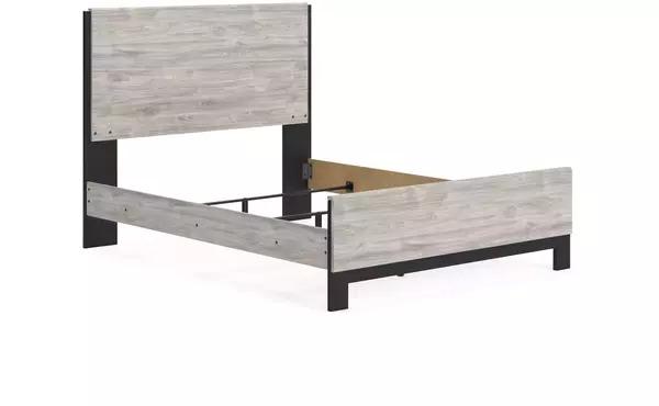 vessalli gray queen panel rails by ashley