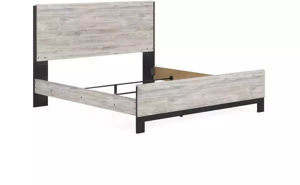 vessalli gray king panel rails by ashley