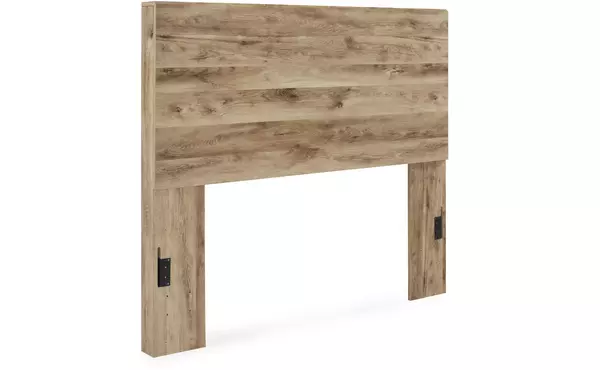 hyanna tan brown full panel headboard by ashley