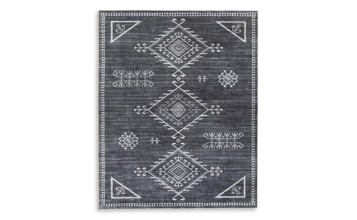 Arloman LARGE RUG ASHLEY Black/Cream/Gray R405931