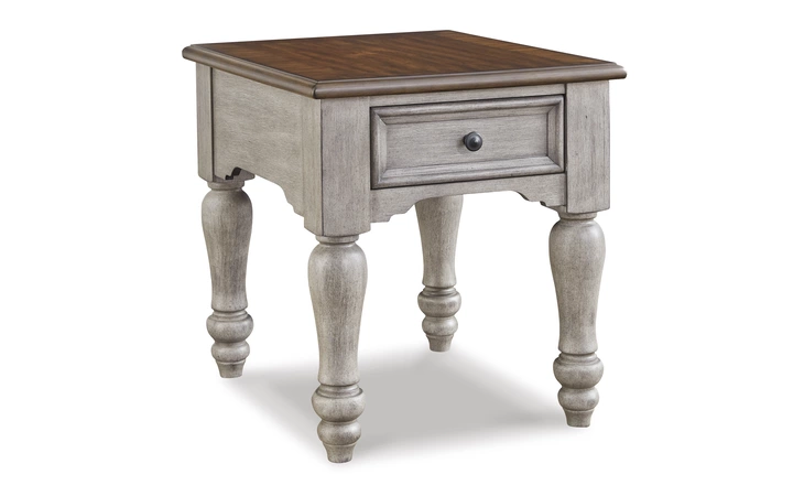 RECTANGULAR END TABLE Lodenbay Antique Gray/Brown T741-3 ASHLEY