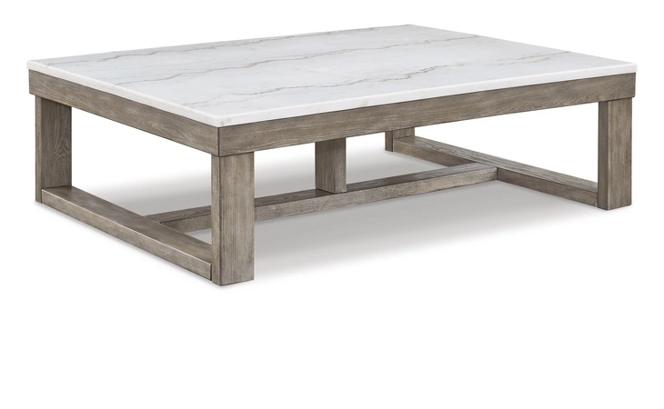 Loyaska RECTANGULAR COFFEE TABLE ASHLEY Brown/Ivory T789-1