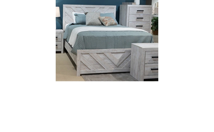 cayboni whitewash queen panel hdbd/ftbd by ashley