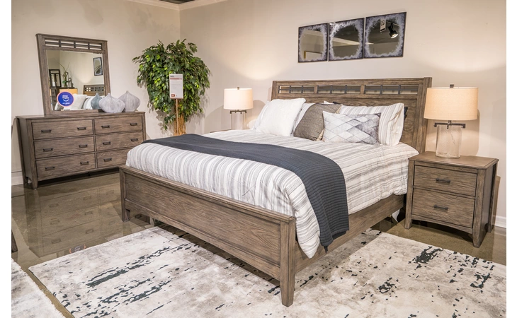 montillan grayish brown cal king panel rails by ashley
