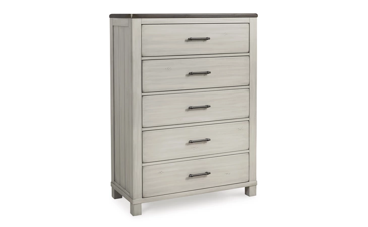 Darborn FIVE DRAWER CHEST ASHLEY Gray/Brown B796-46