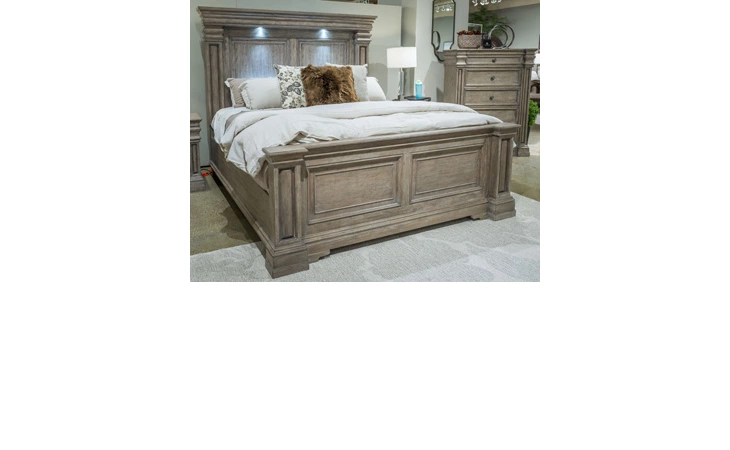Blairhurst CAL KING PANEL RAILS ASHLEY Light Grayish Brown B916-94