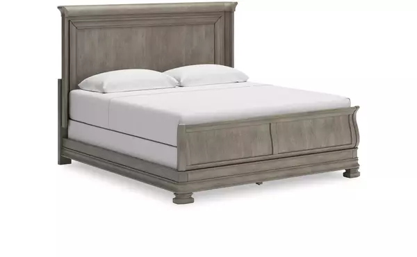 lexorne gray king/cal king panel headboard by ashley