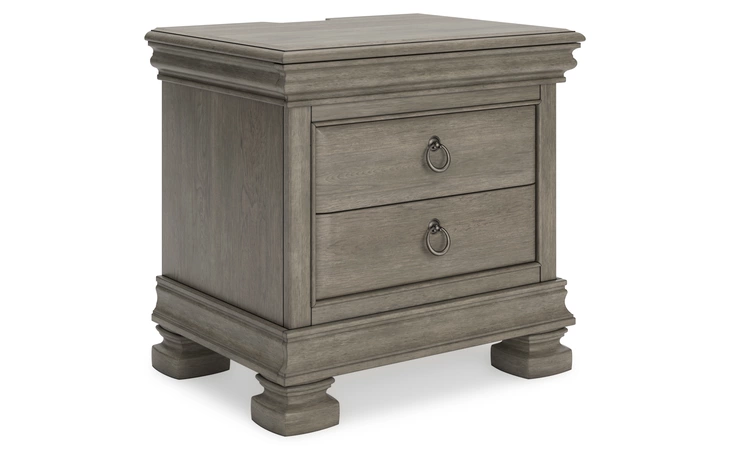 Lexorne THREE DRAWER NIGHT STAND ASHLEY Gray B924-93