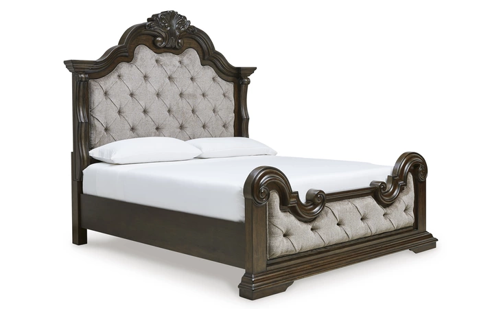 Maylee KING/CAL KING UPH PANEL HDBD ASHLEY Dark Brown B947-58