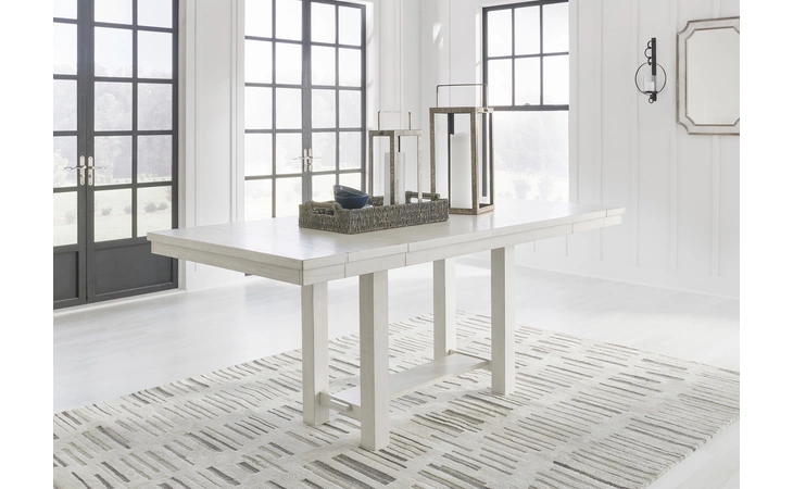 Robbinsdale RECT DRM COUNTER EXT TABLE ASHLEY Antique White D642-32
