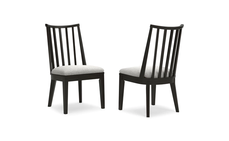 Galliden DINING UPH SIDE CHAIR (2/CN) ASHLEY Black/Brown D841-01