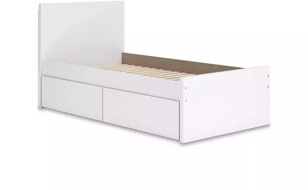 onita white twin platform bed panels by ashley