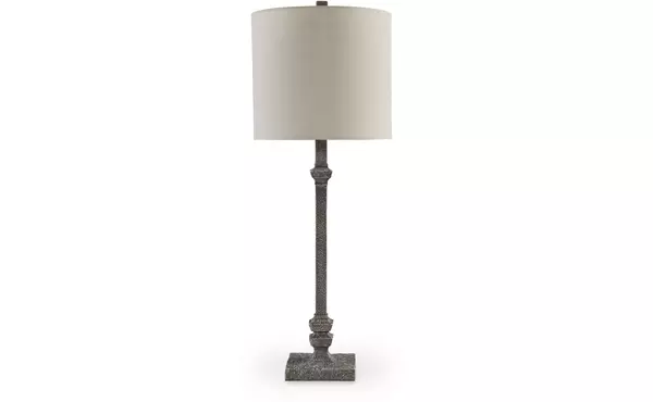 oralieville distressed gray poly accent lamp (1/cn) by ashley