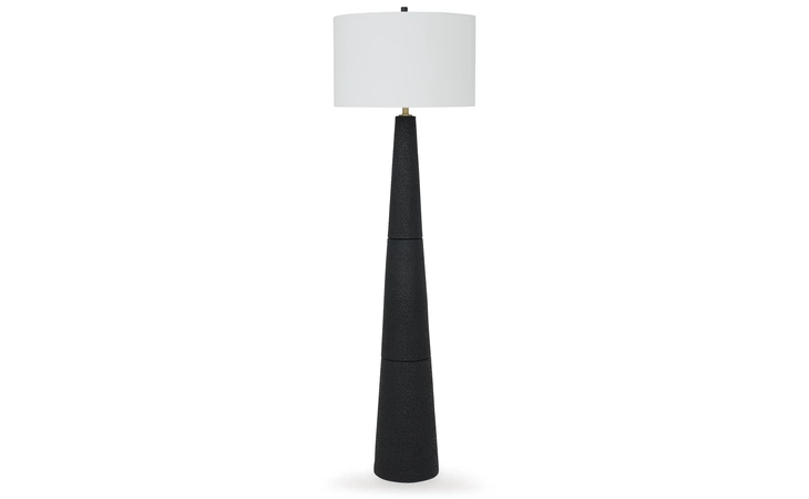 Hallburg POLY FLOOR LAMP (1/CN) ASHLEY Black L235761
