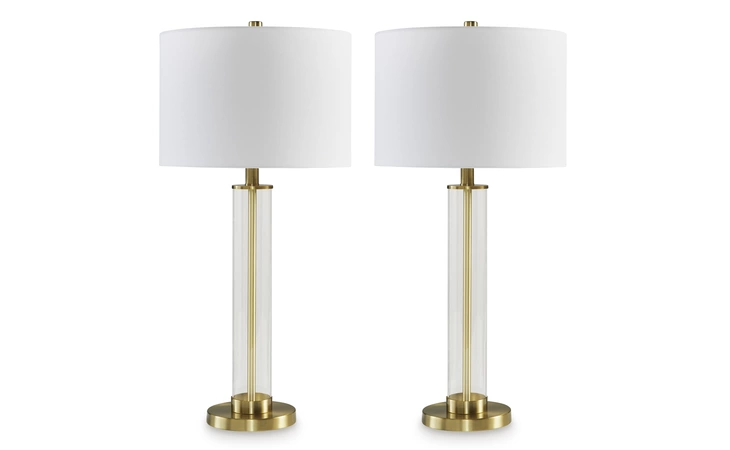 L431584 Orenman GLASS TABLE LAMP (2/CN)