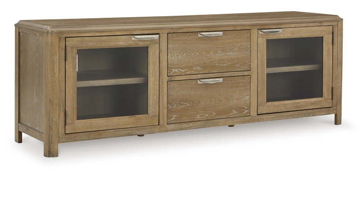 Rencott EXTRA LARGE TV STAND ASHLEY Light Brown W781-68