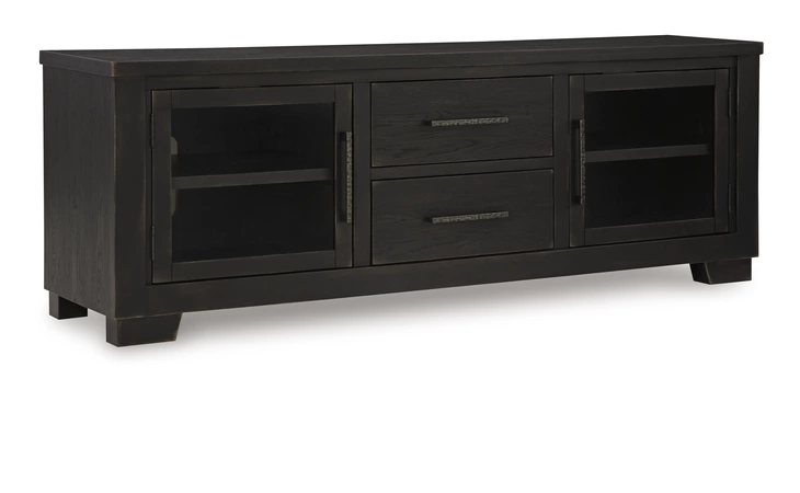 Galliden EXTRA LARGE TV STAND ASHLEY Black/Brown W841-168