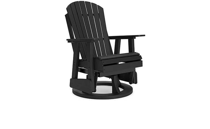 Hyland wave SWIVEL GLIDER CHAIR ASHLEY Black P108-820