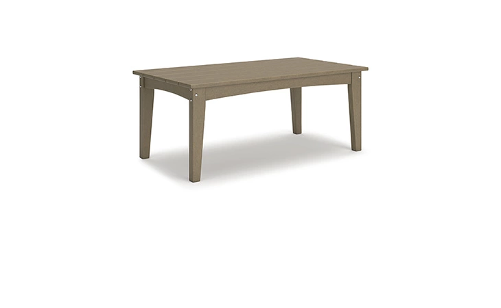 Hyland wave RECTANGULAR COFFEE TABLE ASHLEY Driftwood P114-701