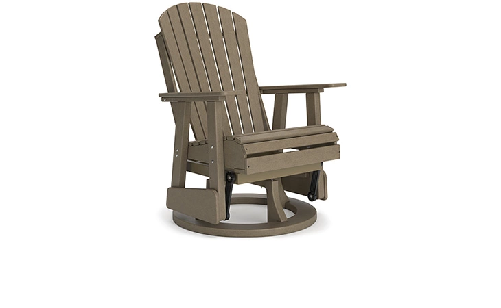 Hyland wave SWIVEL GLIDER CHAIR ASHLEY Driftwood P114-820