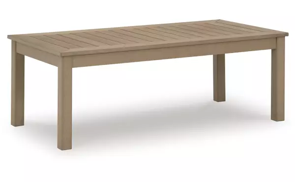 hallow creek driftwood rectangular cocktail table by ashley