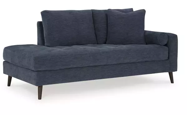 bixler navy raf corner chaise by ashley